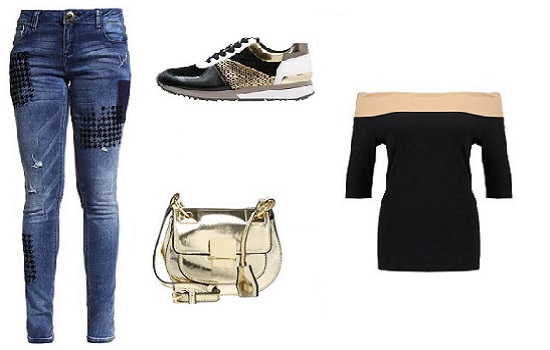 Die Sneaker von Michael Kors zeigen sich von ihrer goldenen Seite Looks für Verliebte