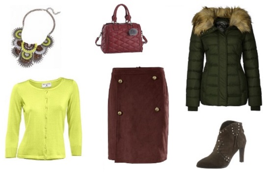 Das klassische Outfit vereint die Farben der Natur Looks für Verliebte