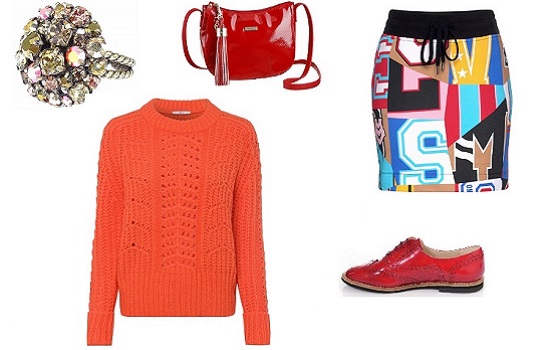 Knallige Farben im Look sind die ersten Frühlingsvorboten Hauch von Frühling